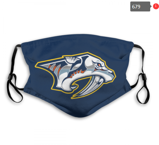 NHL Nashville Predators #11 Dust mask with filter->nhl dust mask->Sports Accessory